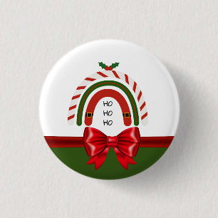 Christmas Rainbow Let it Snow  3 Cm Round Badge