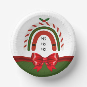 Christmas Rainbow Let it Snow  Paper Plate