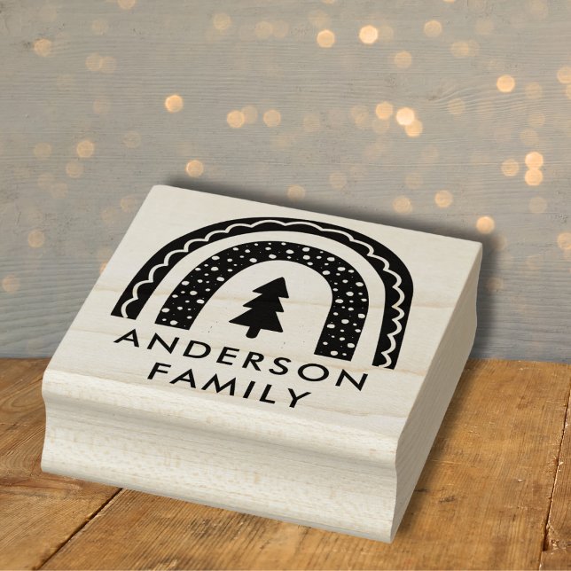 Christmas Rainbow Rubber Stamp (Creator Uploaded)