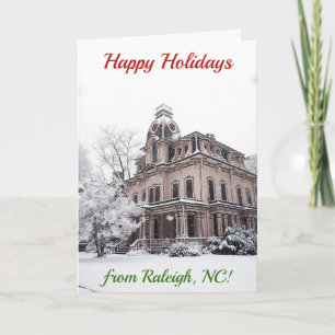 Christmas Raleigh NC North Carolina Architecture Card