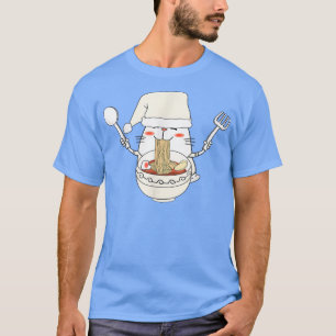 Christmas Ramen Sushi Cat Kawaii Anime Japanese Ae T-Shirt