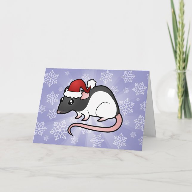 Christmas Rat Holiday Card (Front)