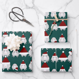 Christmas Rats Wrapping Paper Sheets