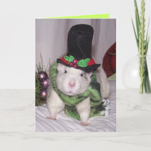 Christmas Rattie Holiday Card (Front)