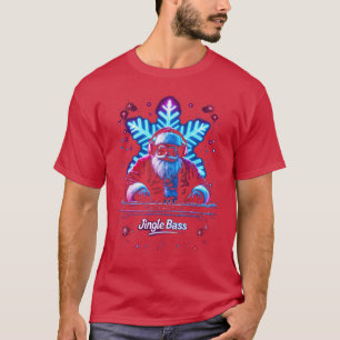 Christmas Rave Music Festival DJ Santa Raver Jingl T-Shirt