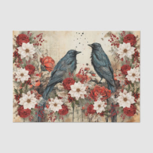 Christmas Ravens Tissue Paper