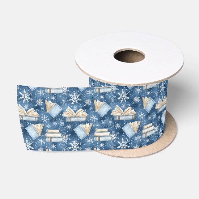 Christmas Reading Books Satin Ribbon (Spool)