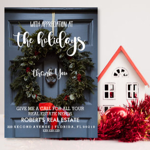 Christmas real estate company christmas card