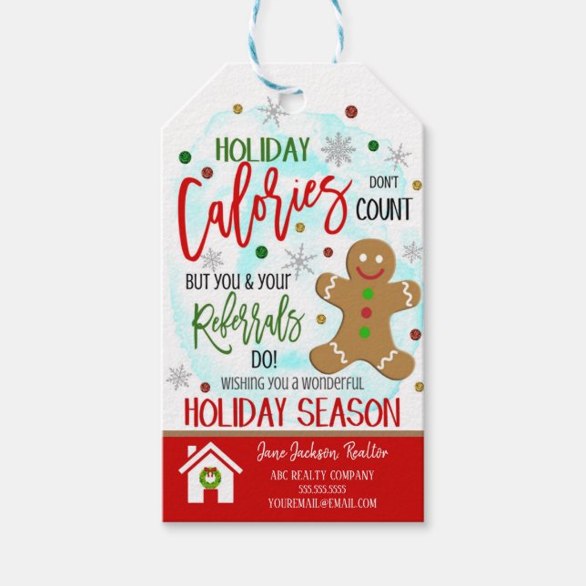 Christmas Realtor Gift Tags (Front)