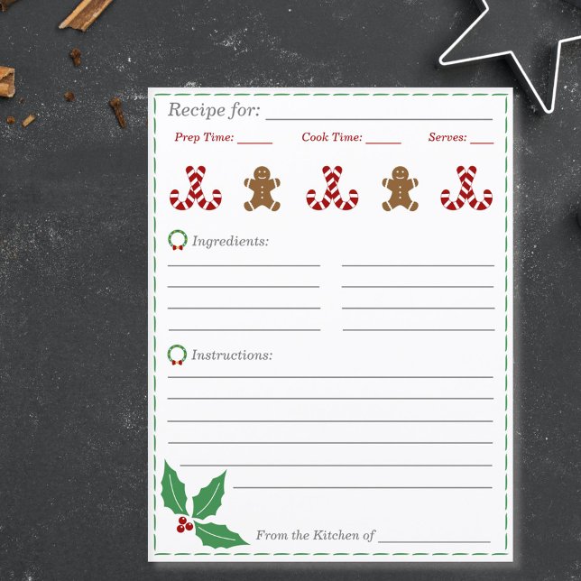 Christmas Recipe Card (Christmas Recipe Card)