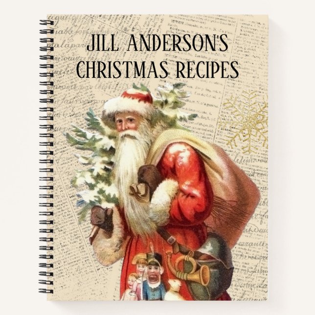 Christmas Recipe  Notebook (Front)