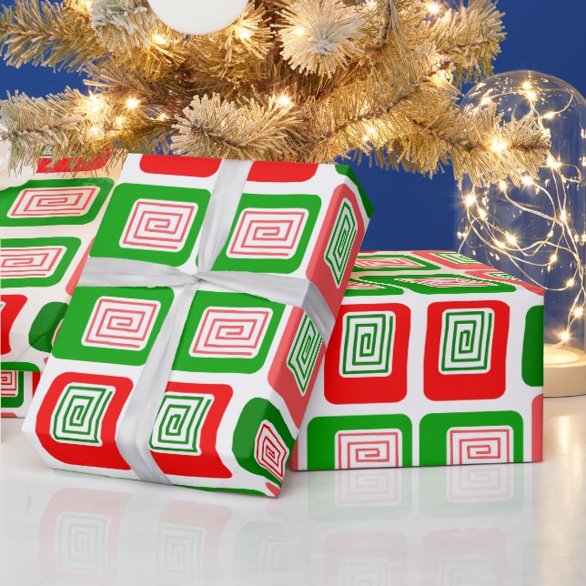 Christmas Rectangles  Wrapping Paper (Holidays)