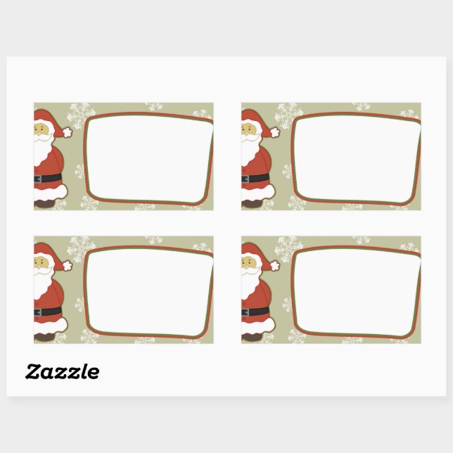 Christmas Rectangular Sticker (Sheet)