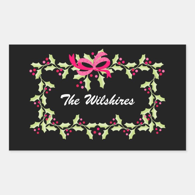 Christmas Rectangular Sticker (Front)