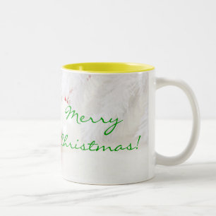 Christmas Red And White Merry Christmas I Two-Tone Coffee Mug