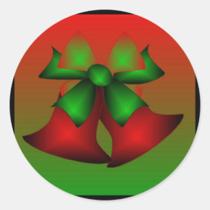 Christmas Red Bells III Sticker - Customisable
