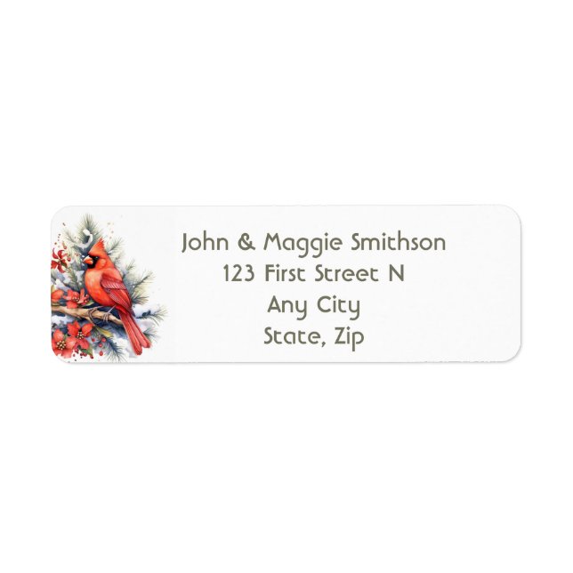 Christmas Red Bird Cardinal Tree (Front)