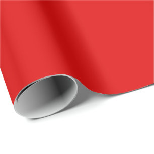 Christmas Red Colour solid minimalist Wrapping Paper