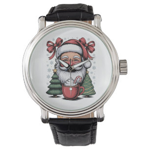 Christmas Red Coquette Santa Xmas Holiday Family Watch