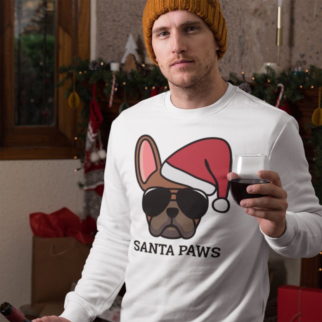 Christmas Red Fawn French Bulldog Sweatshirt (Creator Uploaded)