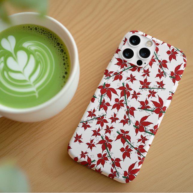 Christmas red floral botanical Case-Mate iPhone case (Creator Uploaded)
