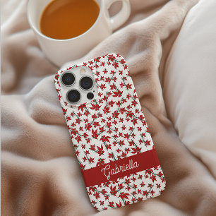 Christmas red floral botanical iPhone 16 case