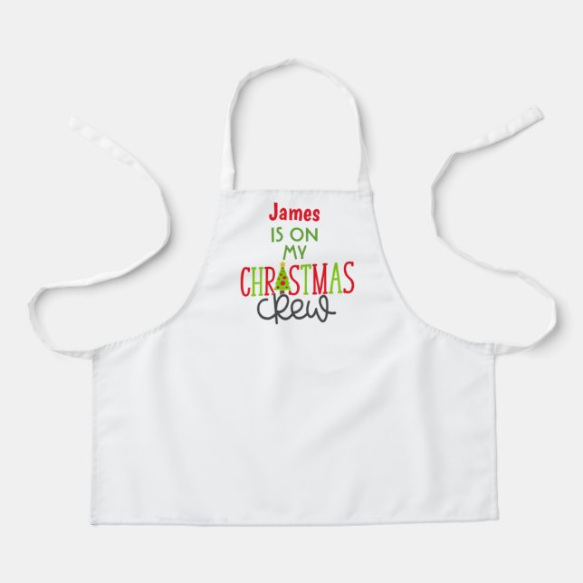 Christmas Red Green Baking Kitchen Apron (Front)