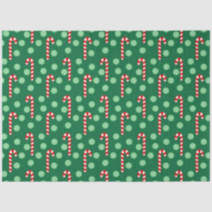 Christmas Red Green Candy Cane Tissue Paper
