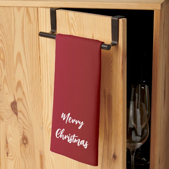 Christmas Red Kitchen Towels (Thirds Fold)