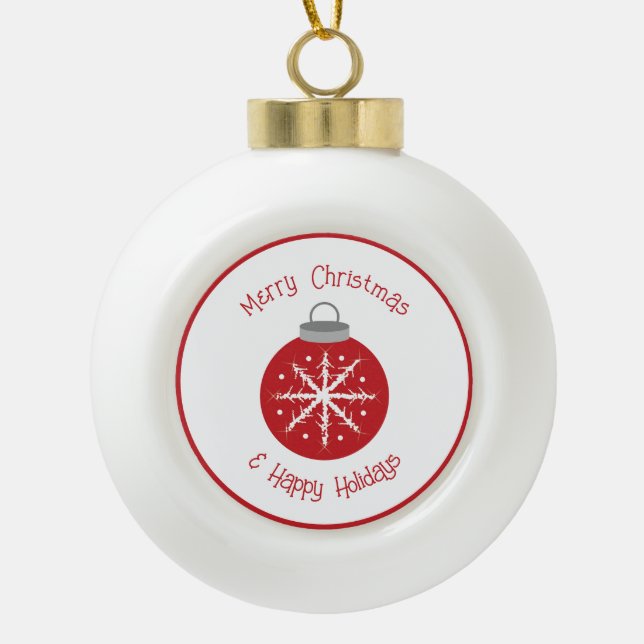 Christmas red ornament (Front)