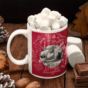 Christmas Red Photo Holiday Baking Family Recipe Coffee Mug
