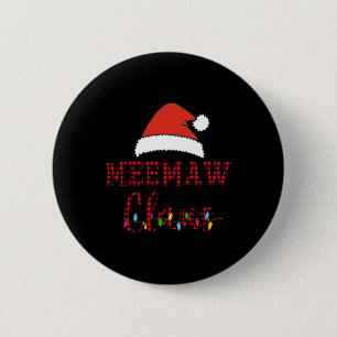 Christmas Red Plaid Ugly Xmas Holiday Party Meemaw 6 Cm Round Badge