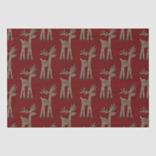Christmas Red Reindeer Tissue Paper