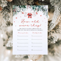 Christmas Red Santa Baby Shower How Old Were They