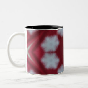 Christmas Red Snowflake blurry coffee cup mug