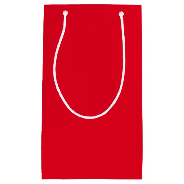 Christmas Red solid colour Small Gift Bag (Front)