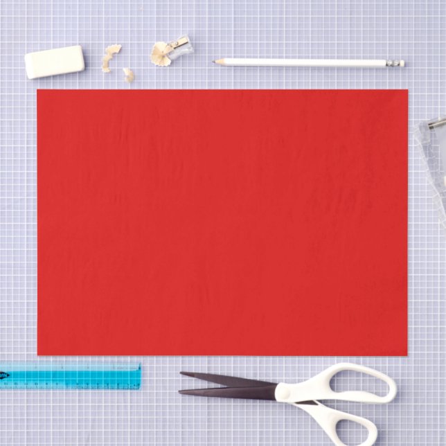 Christmas Red Solid Colour Tissue Paper (Craft)