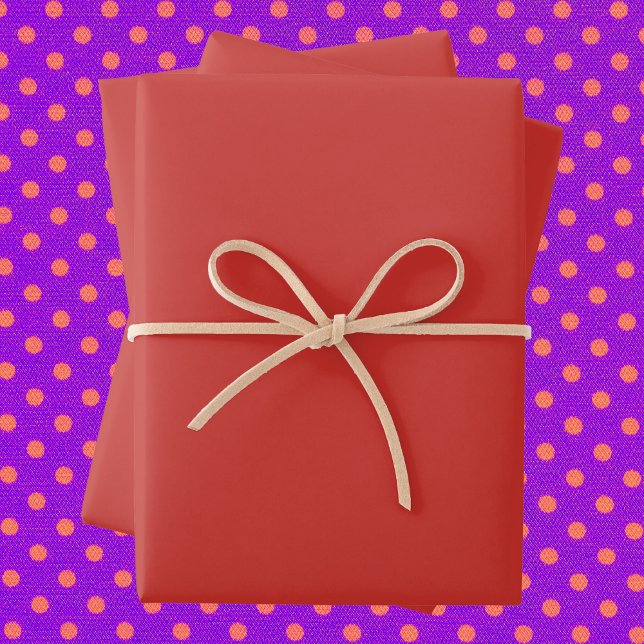 Christmas Red Solid Colour Wrapping Paper Sheet (Creator Uploaded)