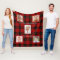 Christmas, Red Tartan Plaid, Custom Photos
