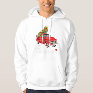 Christmas Red Truck Xmas Tree Vintage G Hoodie