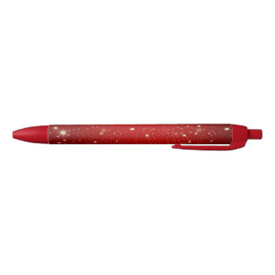 Christmas Red Twinkle, holiday design, Black Ink Pen