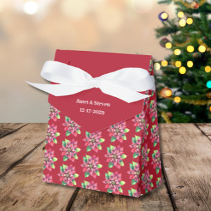  Christmas Red Wedding favour box