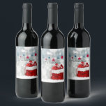 Christmas red wine label<br><div class="desc">Christmas red Wine Label</div>