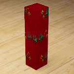 CHRISTMAS RED WITH GREEN HO HO HO  WINE BOX<br><div class="desc">CHRISTMAS RED WITH GREEN HO HO HO</div>