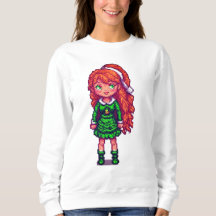 Christmas redhead girl Sweatshirt 
