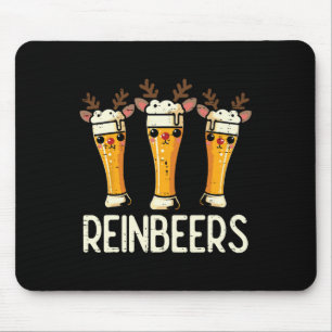Christmas Reinbeers Reindeer Funny Xmas Pun Dad Me Mouse Pad