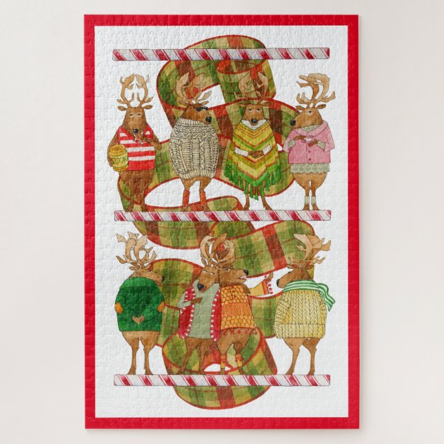 CHRISTMAS REINDEER 20x30 Puzzle (Vertical)