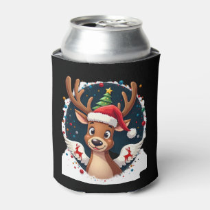 christmas Reindeer (2) Can Cooler