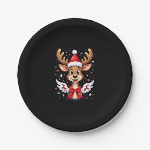 christmas Reindeer (3) Paper Plate