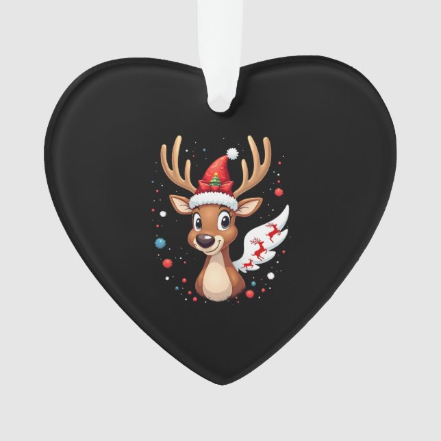 christmas Reindeer (5) Ornament (Front)